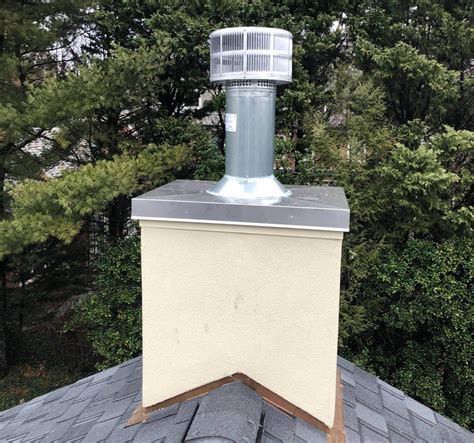 metal chimney enclosure|chimney chase exterior.